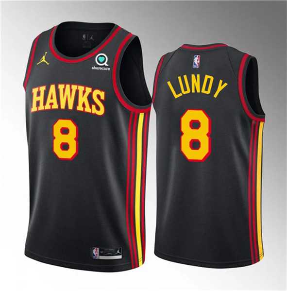 Men's Atlanta Hawks #8 Seth Lundy Black 2023 Draft Statement Edition Stitched Jersey Dzhi ,We sell and wholesale Men's Atlanta Hawks #8 Seth Lundy Black 2023 Draft Statement Edition Stitched Jersey Dzhi  on line form chian!